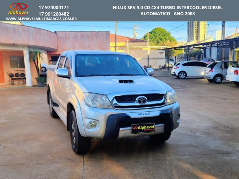 Ve�culo: Toyota - Hilux - HILUX SRV 3.0 4X4 CD TURBO INTERCOOLER DIESEL AUTOMATICO em Bebedouro