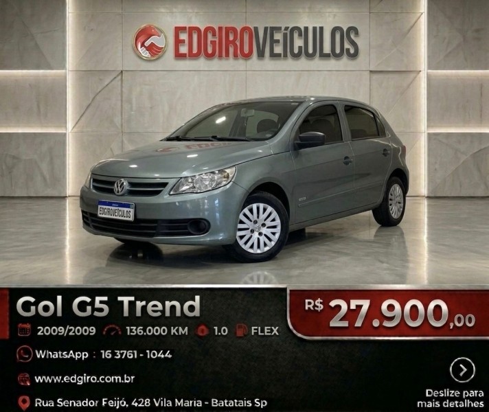 Ve�culo: Volkswagen - Gol - G5 Trend 1.0 em Batatais