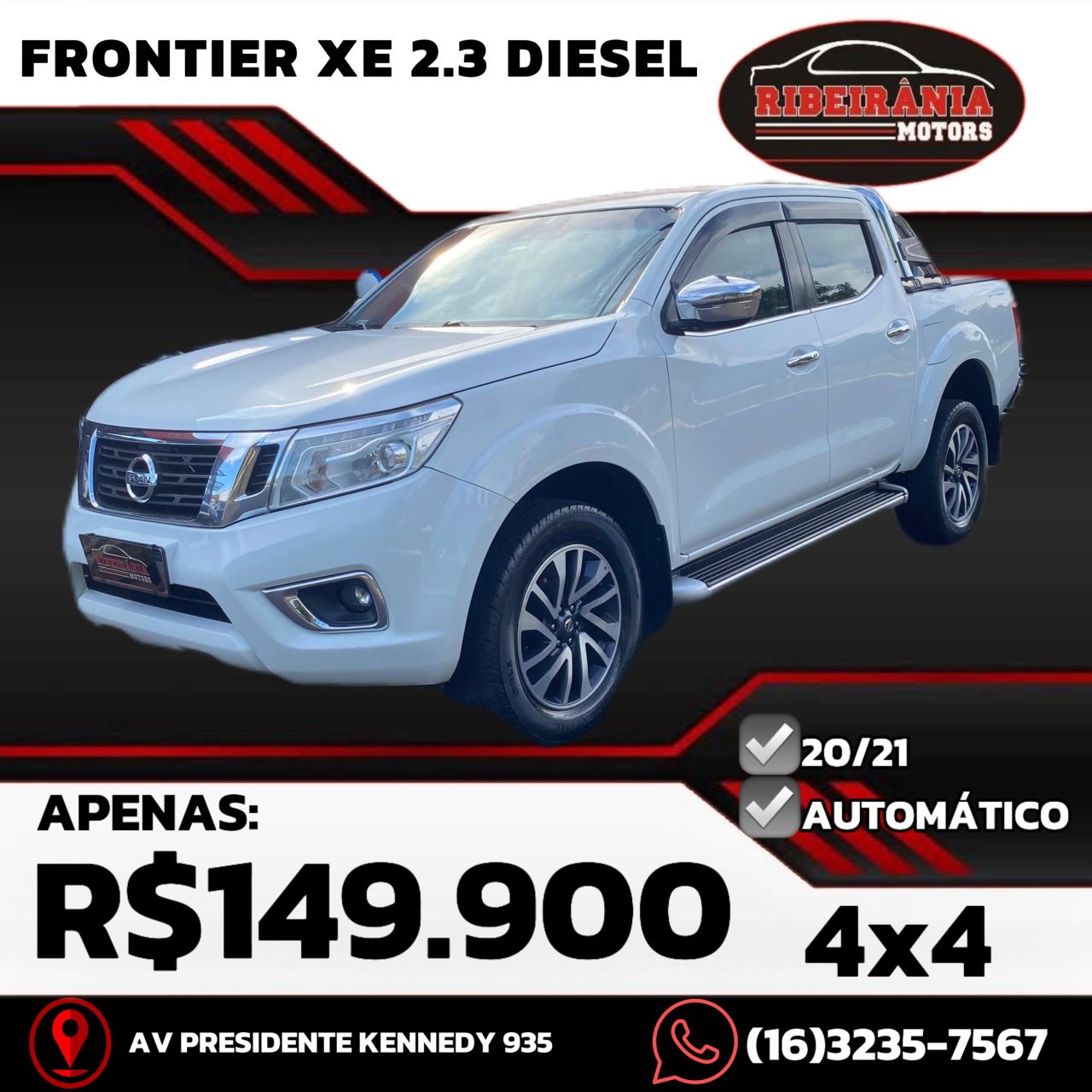 Veculo: Nissan - Frontier - XE CD 4x4 2.3 Bi-TB Diesel Aut. em Ribeiro Preto