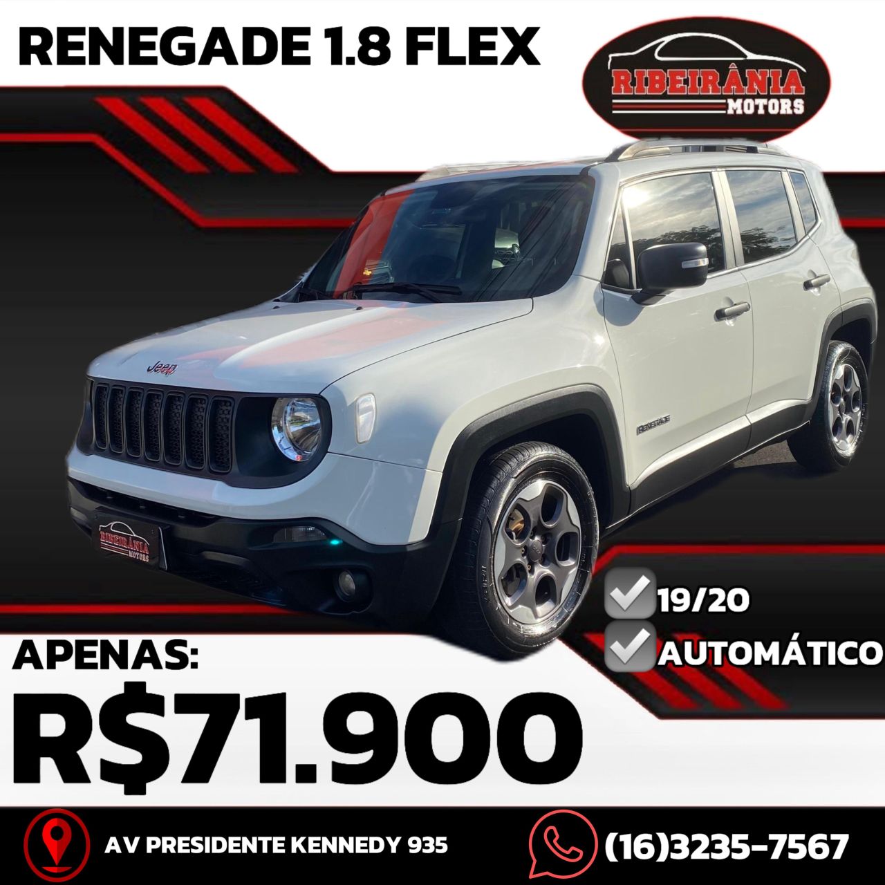 Veculo: Jeep - Renegade - 4x2 Flex 16V Aut. em Ribeiro Preto