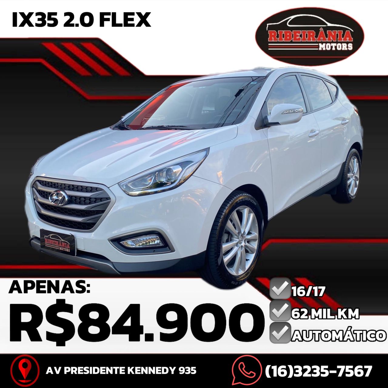 Veculo: Hyundai - IX 35 - 2.0 16V 2WD Flex Aut. em Ribeiro Preto