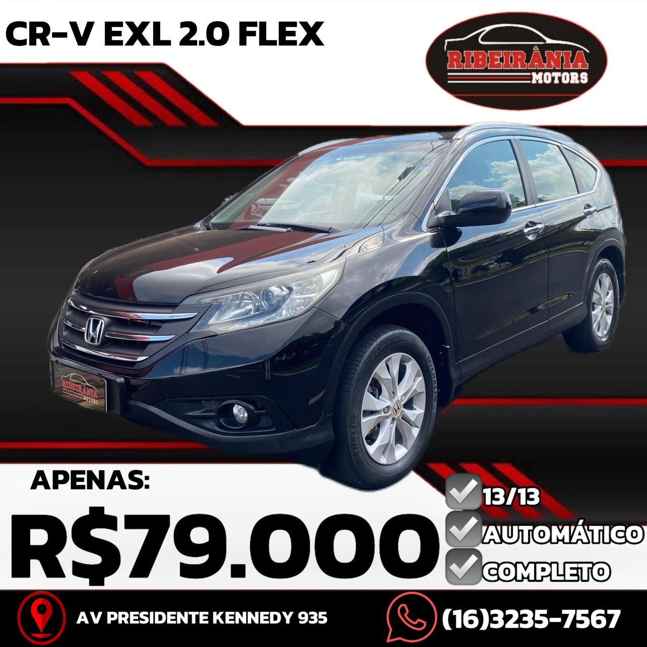 Veculo: Honda - CRV - EXL 2.0 Flexone 16V 2WD Aut. em Ribeiro Preto