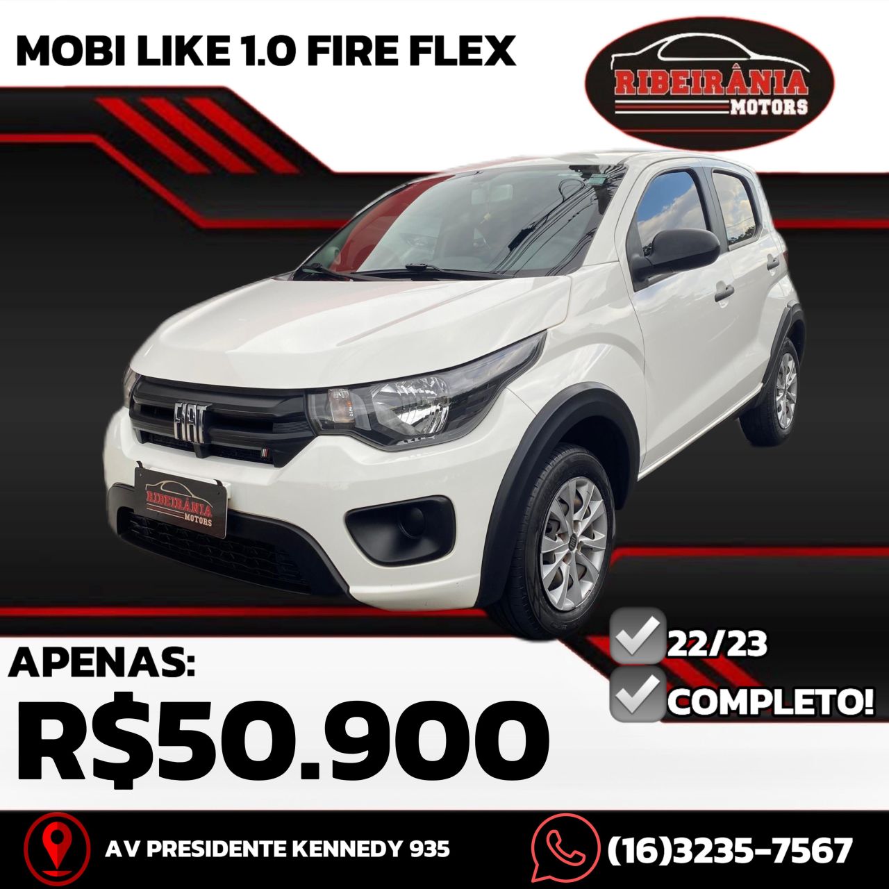 Veculo: Fiat - Mobi - LIKE 1.0 Fire Flex 5p. em Ribeiro Preto