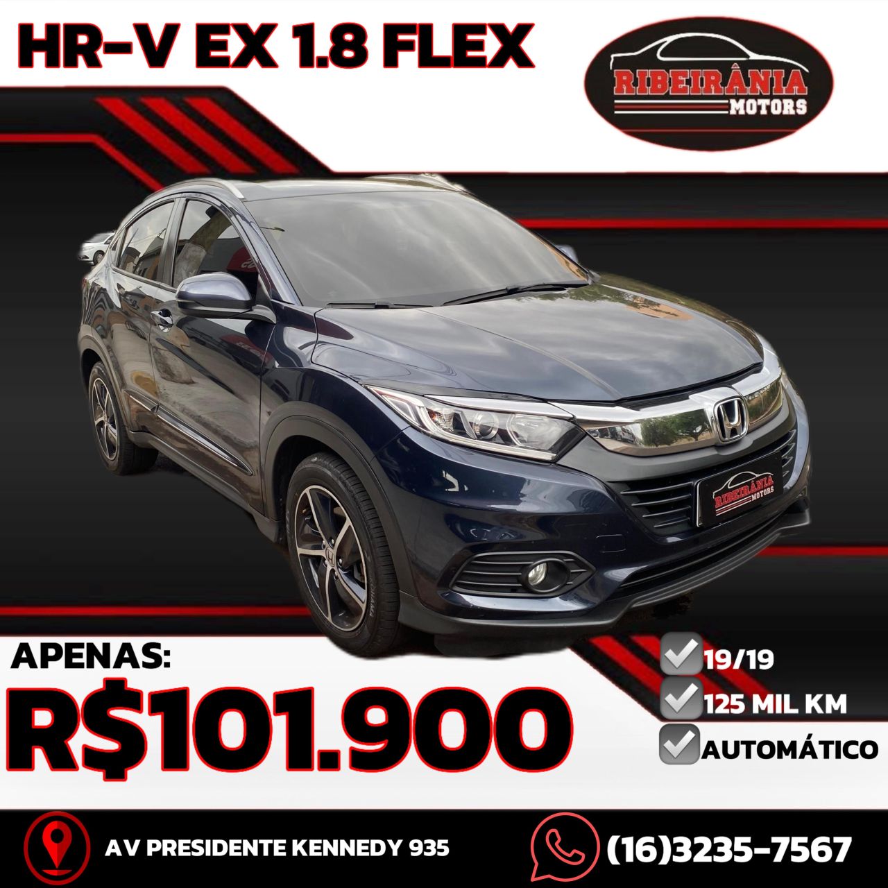 Veculo: Honda - HRV - EX 1.8 Flexone 16V 5p Aut. em Ribeiro Preto