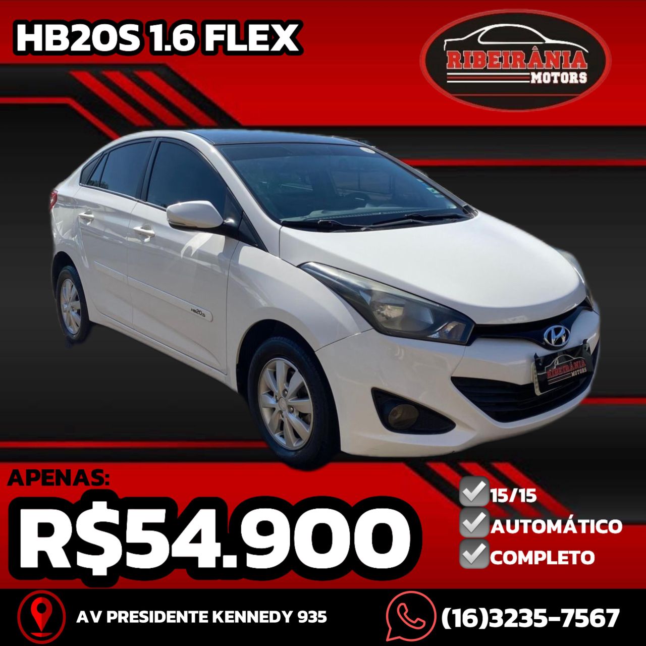 Veculo: Hyundai - HB 20 - C.Style/C.Plus1.6 Flex 16V Aut. 4p em Ribeiro Preto