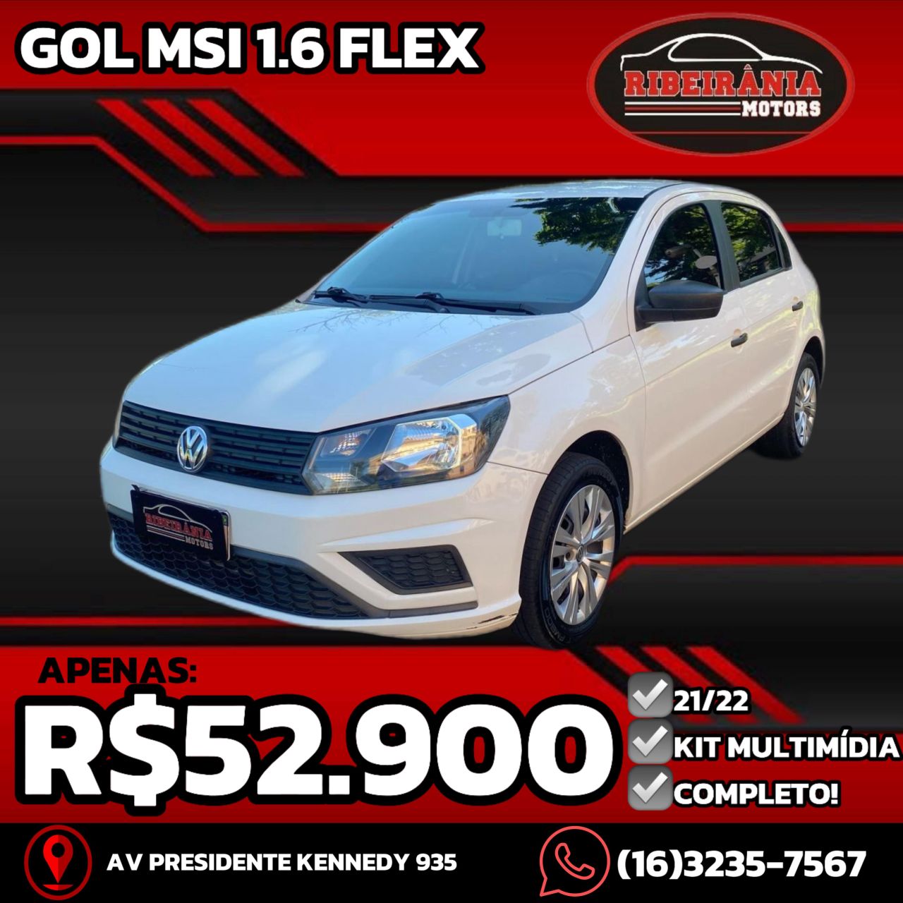 Veculo: Volkswagen - Gol - 1.6 MSI Flex 8V 5p em Ribeiro Preto