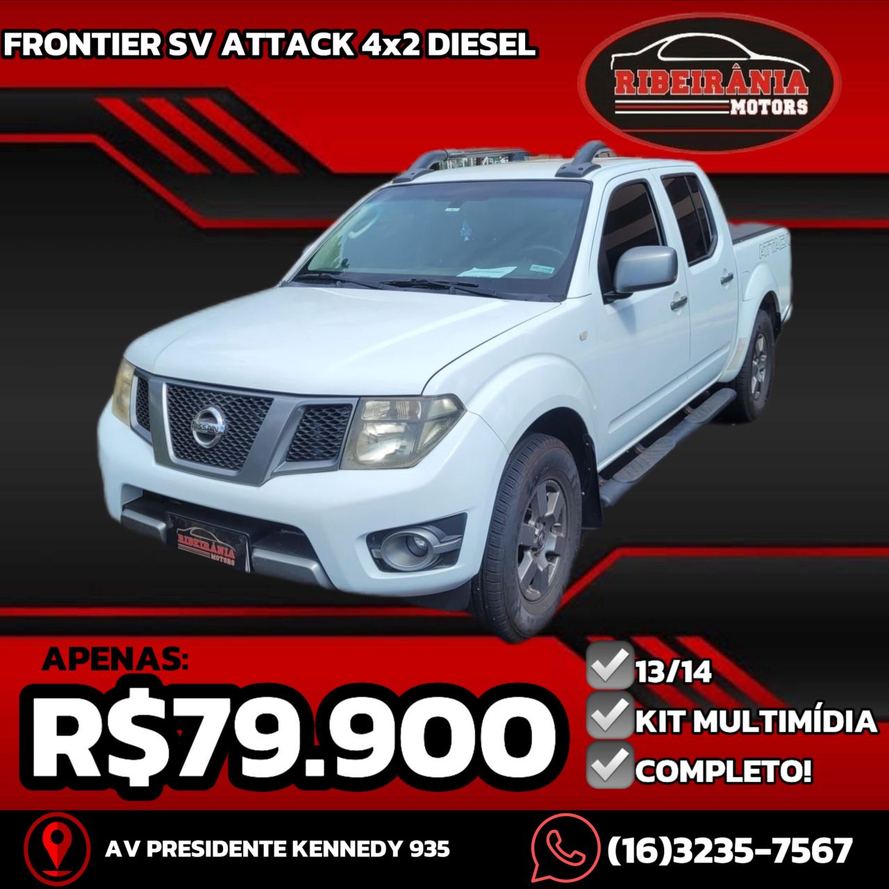 Veculo: Nissan - Frontier - SV ATTACK CD 4x2 2.5 TB Diesel em Ribeiro Preto