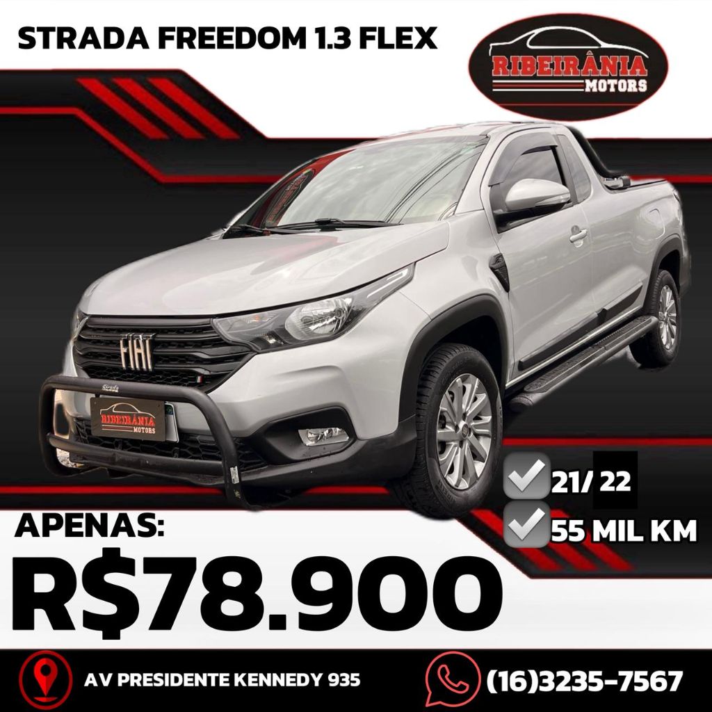 Veculo: Fiat - Strada - Freedom 1.3 Flex 8V  CS Plus em Ribeiro Preto