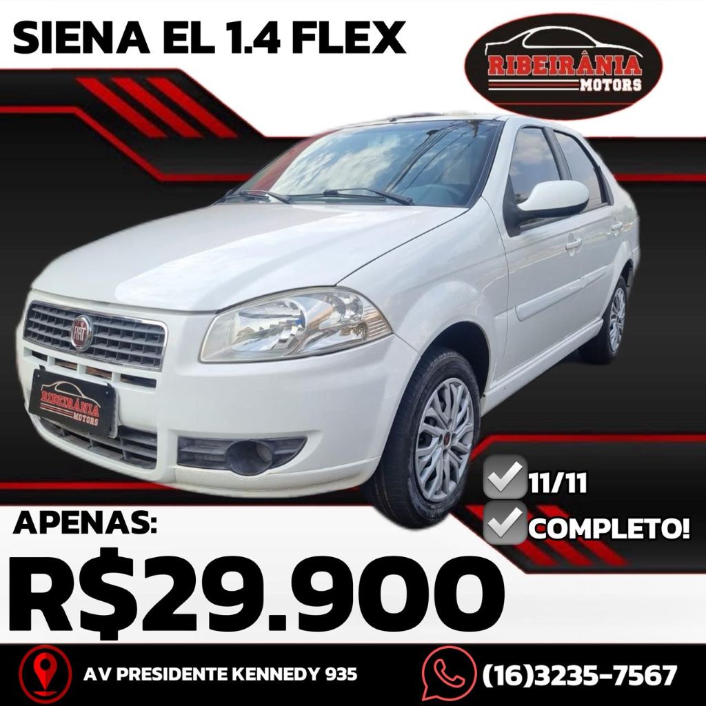 Veculo: Fiat - Siena - EL 1.4 mpi Fire Flex 8V 4p em Ribeiro Preto