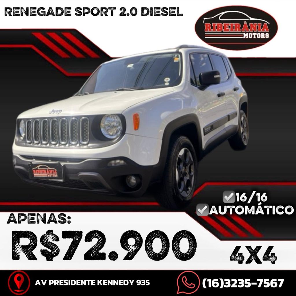 Veculo: Jeep - Renegade - Sport 2.0 4x4 TB Diesel Aut. em Ribeiro Preto
