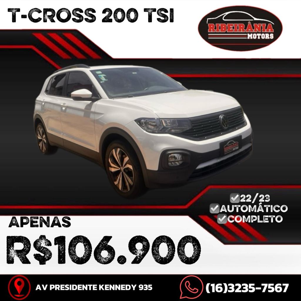 Veculo: Volkswagen - T-Cross - 200 TSI 1.0  Flex 12V 5p Aut. em Ribeiro Preto