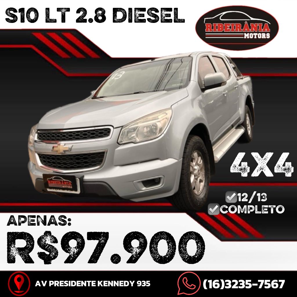 Ve�culo: Chevrolet (GM) - S-10 - Pick-Up LT 2.8 TDI 4x4 CD Diesel em Ribeir�o Preto