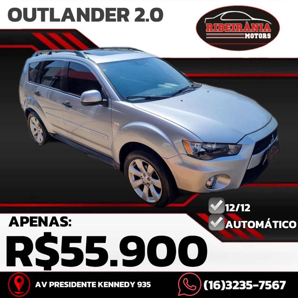 Ve�culo: Mitsubishi - Outlander - 2.0 16V 160cv Aut. em Ribeir�o Preto
