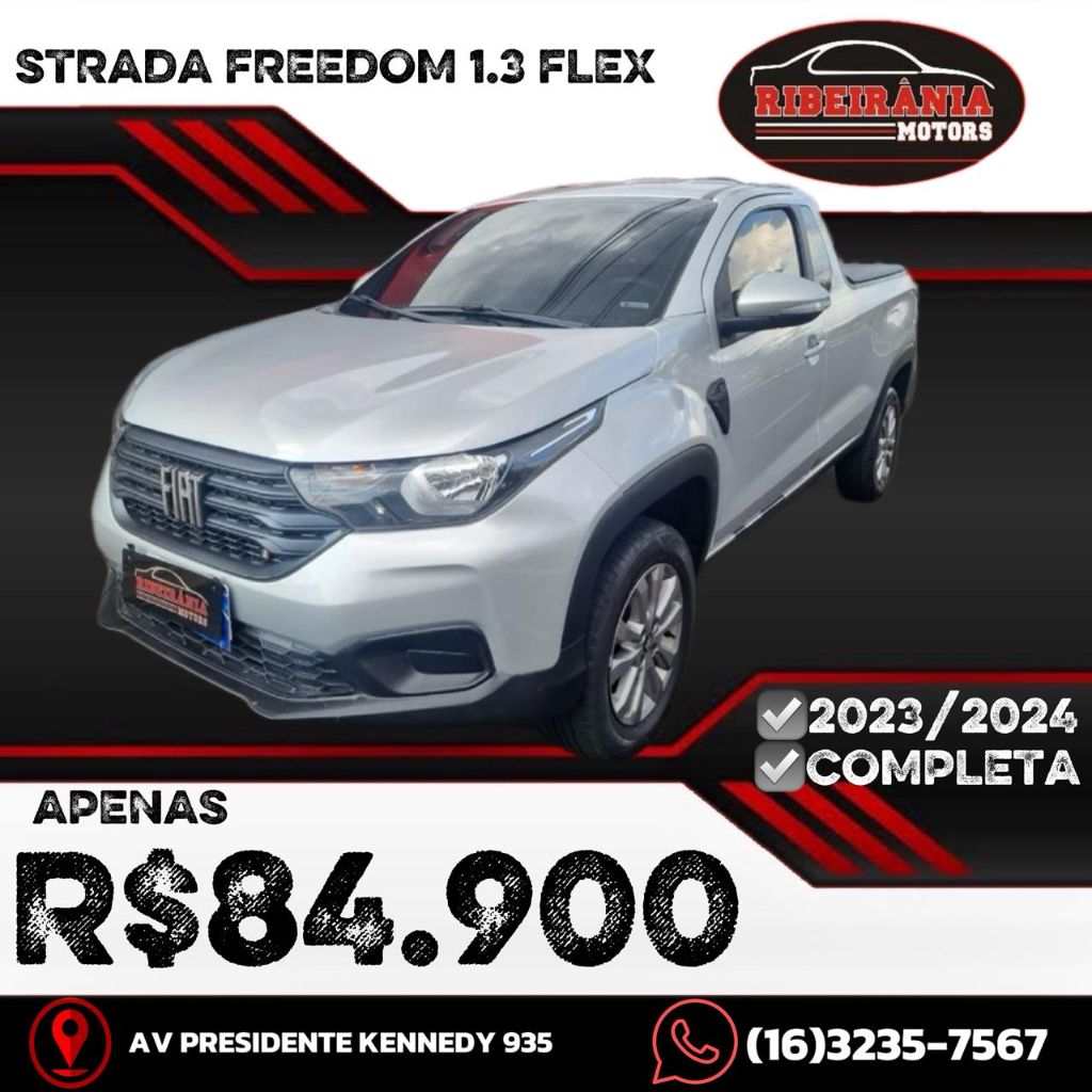 Ve�culo: Fiat - Strada - Freedom 1.3 Flex 8V  CS Plus em Ribeir�o Preto