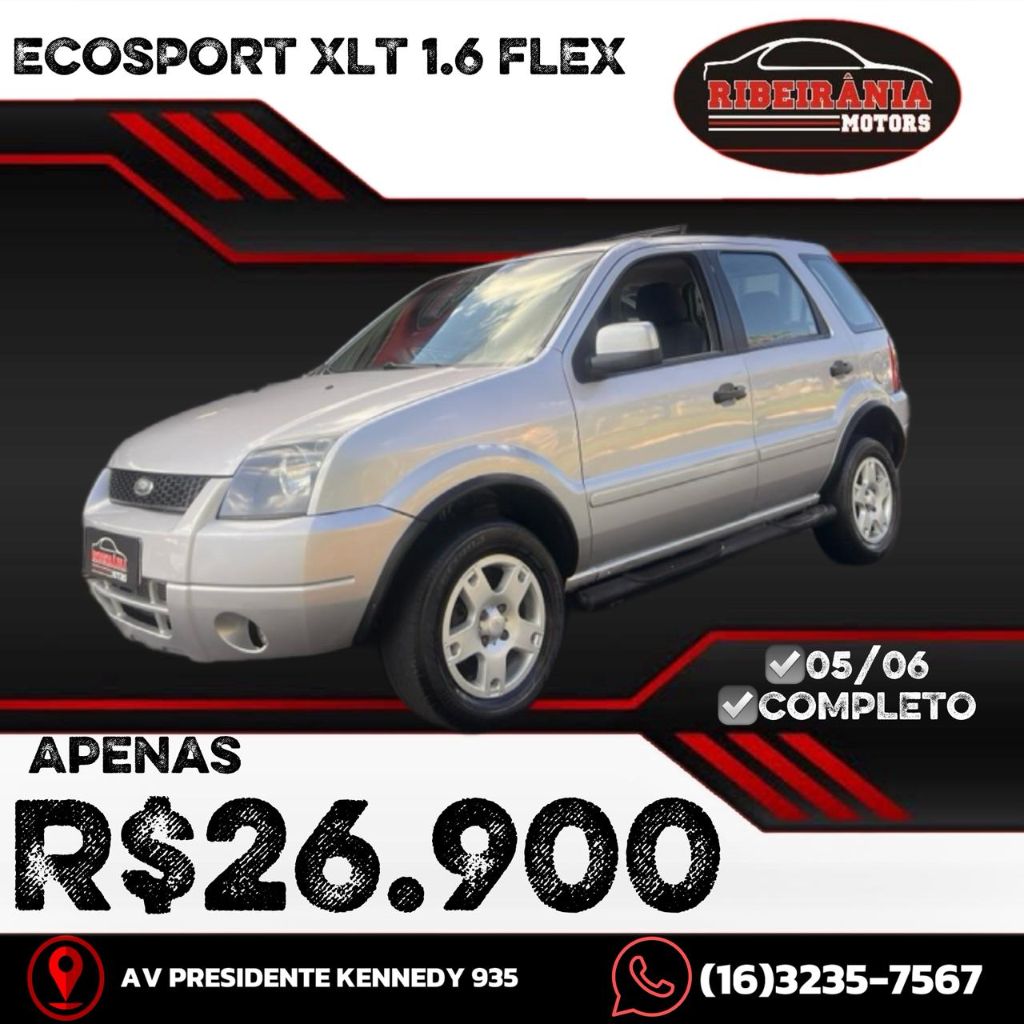 Ve�culo: Ford - EcoSport - XLT 1.6/ 1.6 Flex 8V 5p em Ribeir�o Preto
