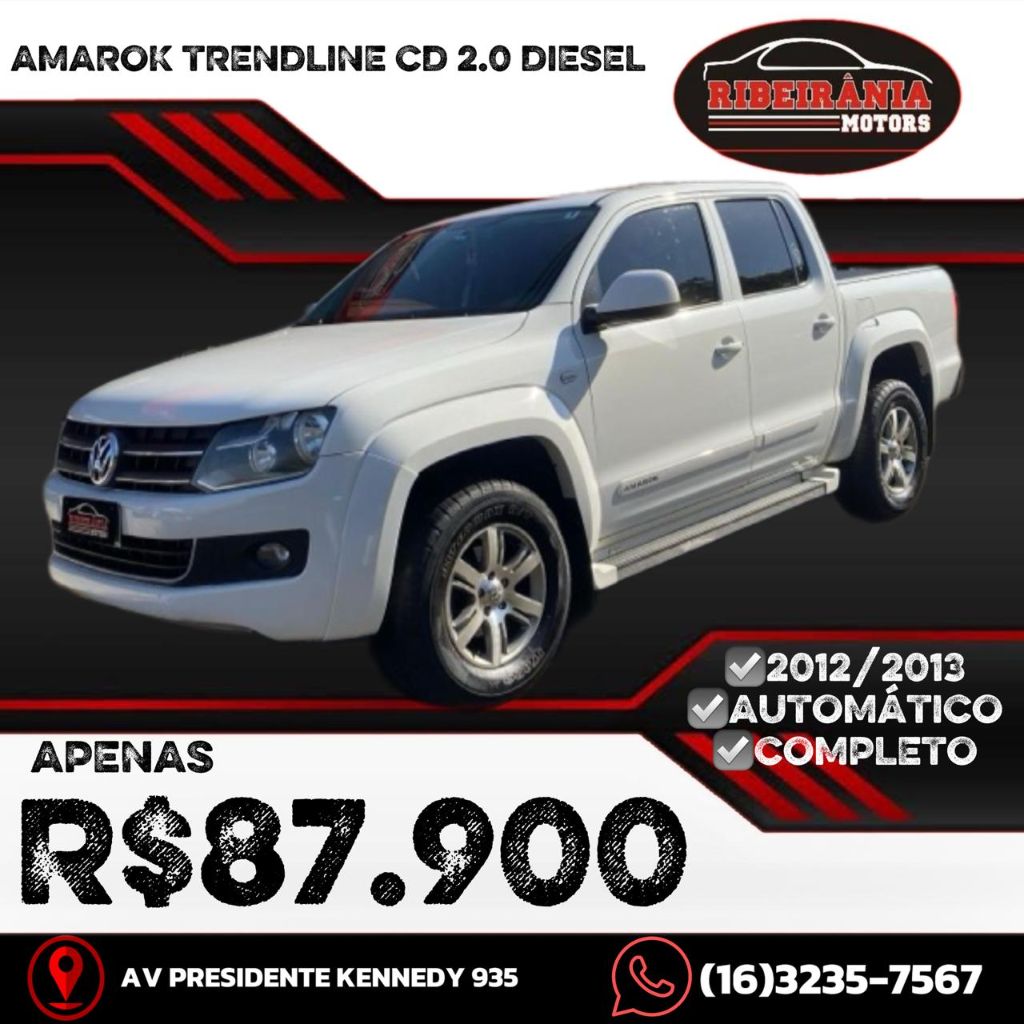 Ve�culo: Volkswagen - Amarok - Trendline CD 2.0 TDI 4X4 Dies Aut em Ribeir�o Preto