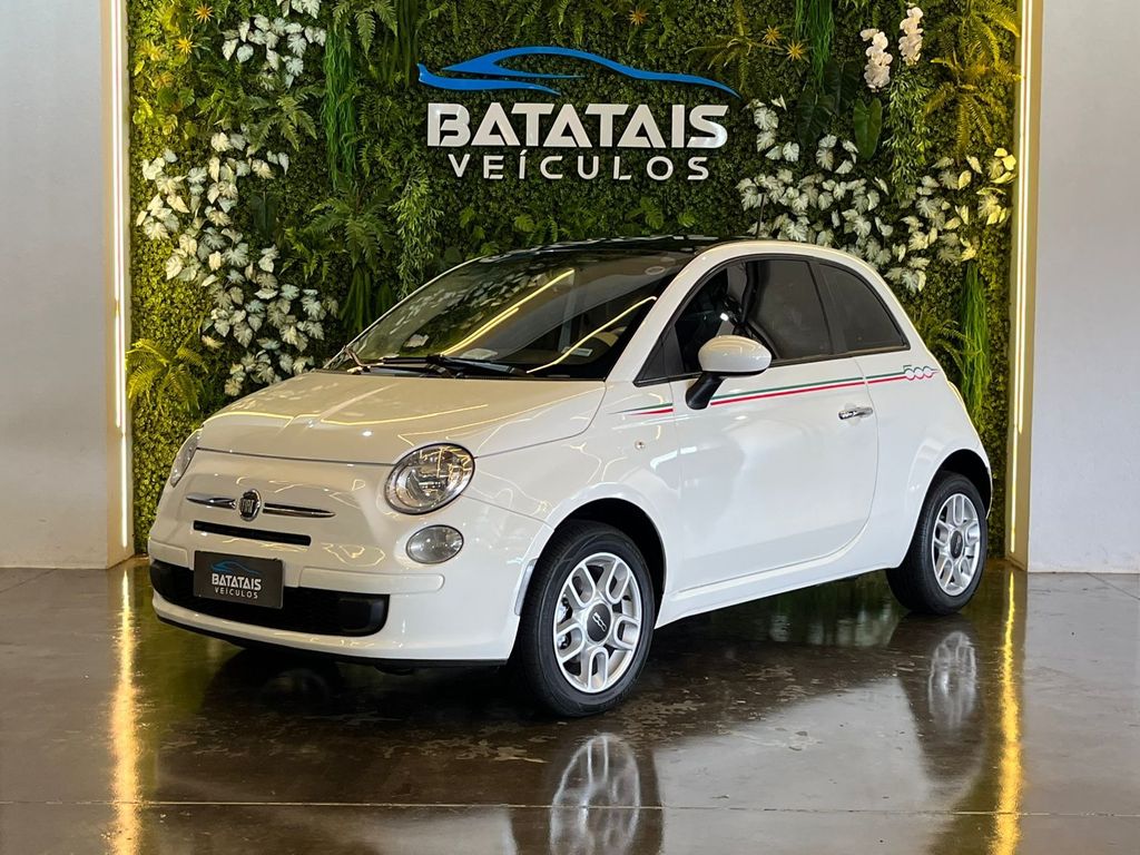 Ve�culo: Fiat - 500 - Fiat 500 Cult 1.4 Flex 8V EVO Mec. - Branco - 2012 em Batatais