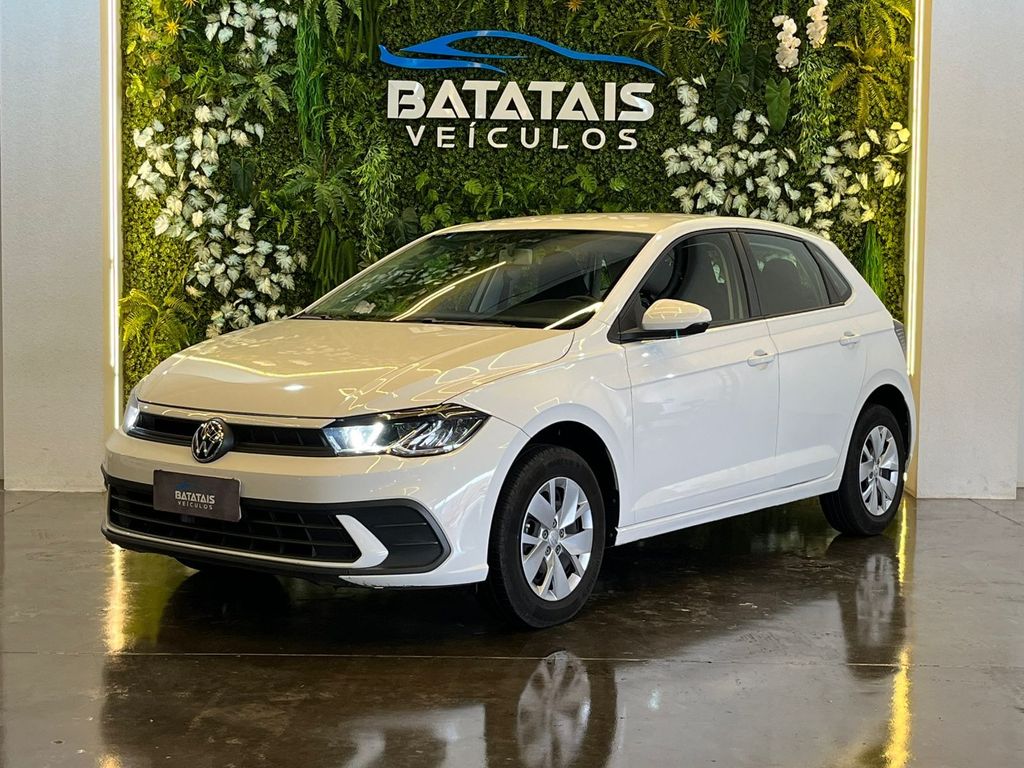 Ve�culo: Volkswagen - Polo Hatch - VolksWagen Polo 1.0 MPI Flex 12V 5p - Branco - 2024 em Batatais