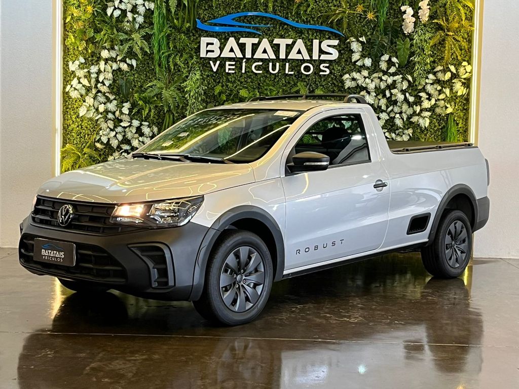Ve�culo: Volkswagen - Saveiro - VolksWagen Saveiro Robust 1.6 Total Flex 16V  - Prata - 2025 em Batatais