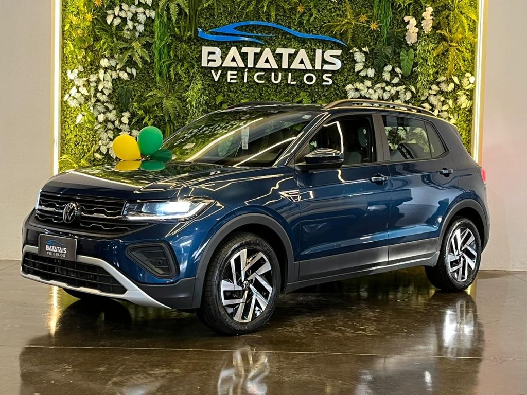 Ve�culo: Volkswagen - T-Cross - VolksWagen T-Cross Comfor. 200 TSI 1.0 Flex 5p Aut. - Azul - 2025 em Batatais