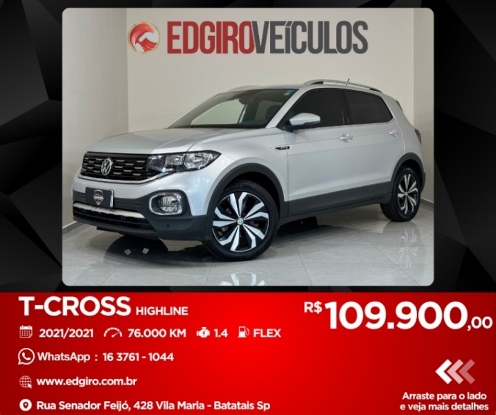 Ve�culo: Volkswagen - T-Cross -  em Batatais