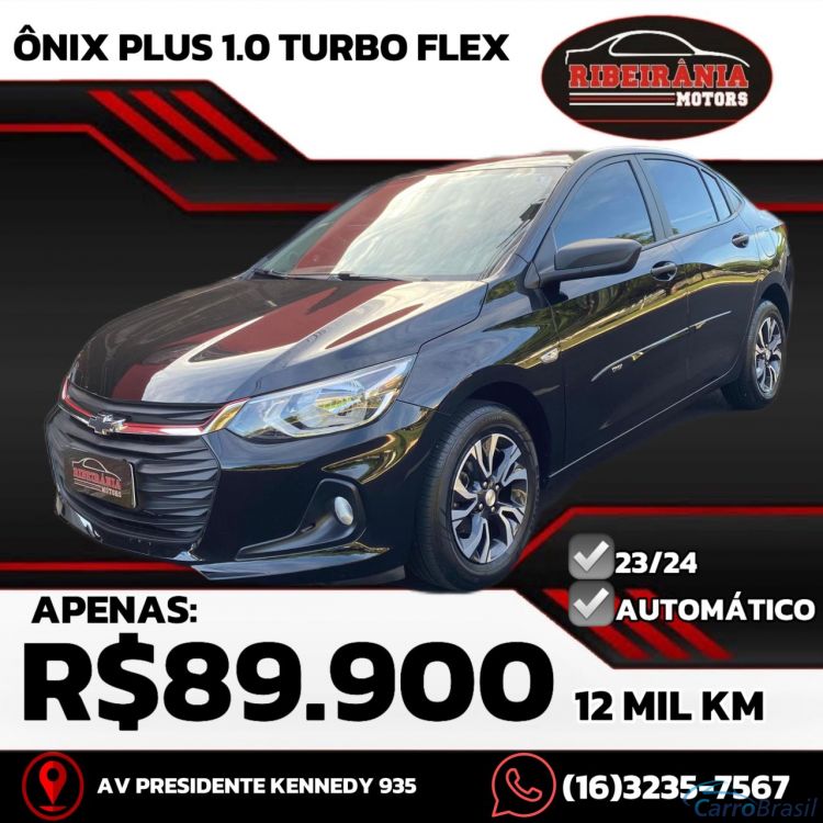 Ribeirania Motors | Onix SEDAN Plus 1.0 12V TB Flex Aut. 23/24 - foto 1