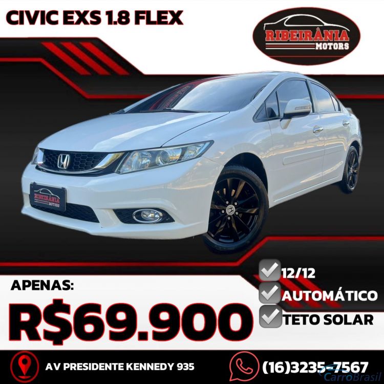 Ribeirania Motors | Civic Sedan EXS 1.8/1.8 Flex 16V Aut. 4p 12/12 - foto 1