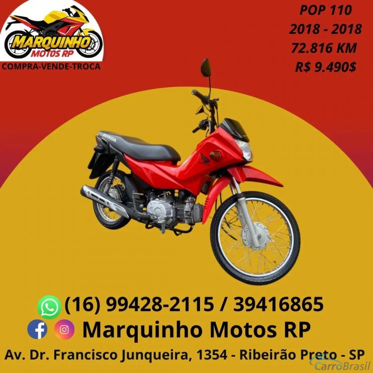Marquinho Motos RP | Pop 100 POP 110I 18/18 - foto 1