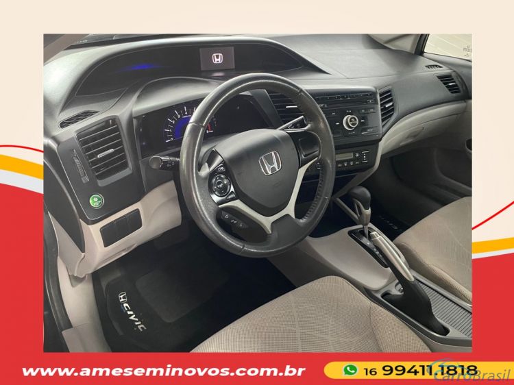 Ame Seminovos | Civic 1.8 LXS 16V FLEX 4P AUTOMTICO 15/16 - foto 9