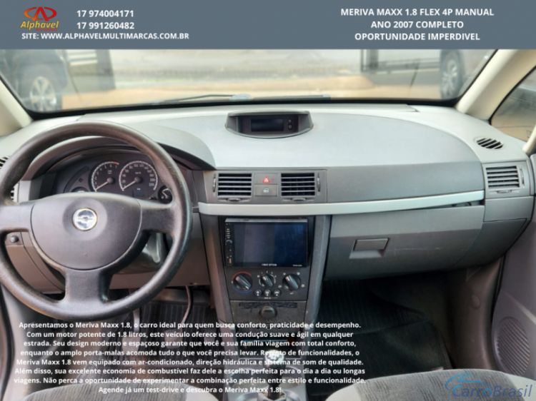 Alphavel Multimarcas | Meriva MERIVA MAXX 1.8 8V FLEX MANUAL 06/07 - foto 4