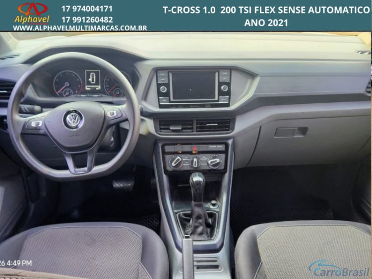 Alphavel Multimarcas | T-Cross TCROSS SENSE 1.0 TSI FLEX AUTOMATICO 20/21 - foto 6