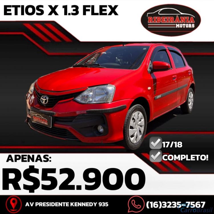 Ribeirania Motors | Etios X 1.3 Flex 16V 5p Mec. 17/18 - foto 1