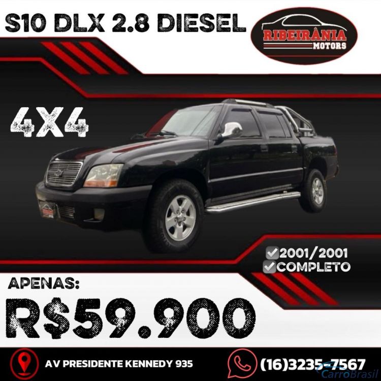 Ribeirania Motors | S-10 Blazer DLX 2.8 4x4 TB Interc. Diesel 01/01 - foto 1