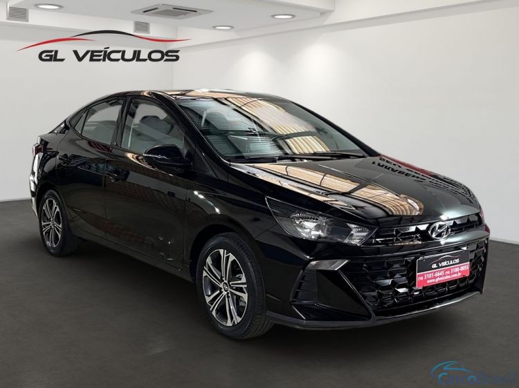 GL Veículos | HB 20 Sedan Hyundai HB20S Comfort 1.0 TB Flex 12V Aut. - Preto - 2024 23/24 - foto 2