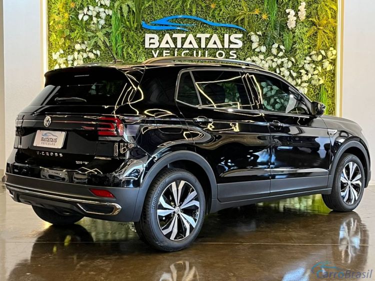 Batatais Veículos | T-Cross VolksWagen T-Cross Comfor. 200 TSI 1.0 Flex 5p Aut. - Preto - 2021 20/21 - foto 3