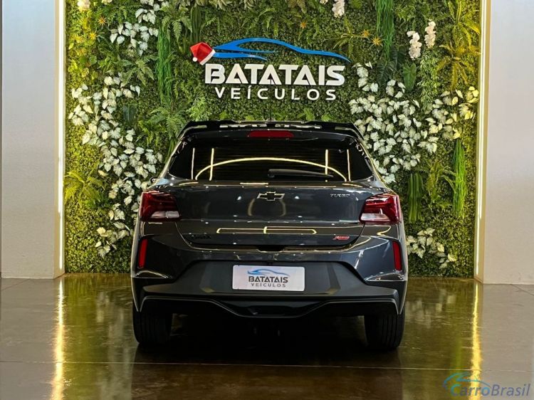 Batatais Veículos | Onix Chevrolet ONIX HATCH RS 1.0 TB 12V Flex 5p Aut. - Cinza - 2025 24/25 - foto 4