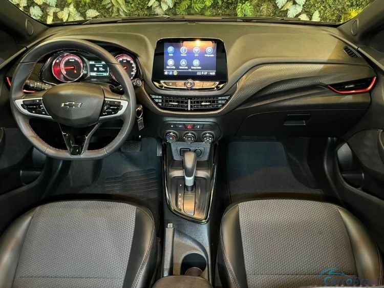 Batatais Veículos | Onix Chevrolet ONIX HATCH RS 1.0 TB 12V Flex 5p Aut. - Cinza - 2025 24/25 - foto 9