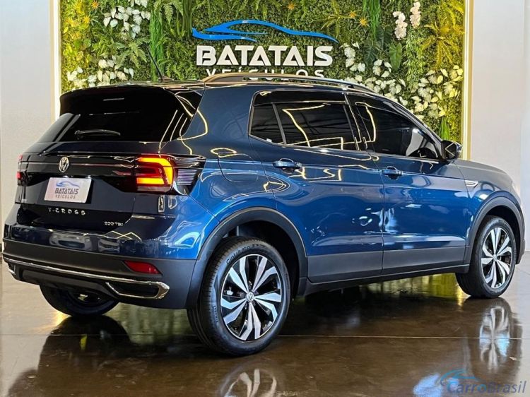 Batatais Veículos | T-Cross VolksWagen T-Cross Comfor. 200 TSI 1.0 Flex 5p Aut. - Azul - 2021 20/21 - foto 3