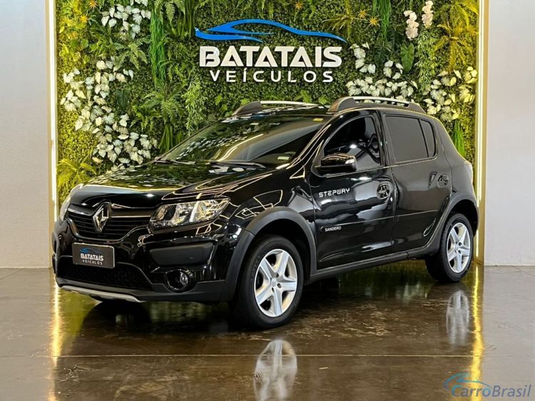 Batatais Veículos | Sandero Renault SANDERO STEPWAY Hi-Power 1.6 8V 5p - Preto - 2015 15/15 - foto 1