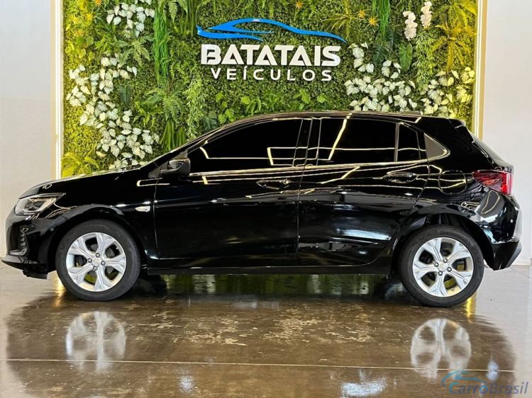 Batatais Veículos | Onix Chevrolet ONIX HATCH PREM. 1.0 12V TB Flex 5p Aut. - Preto - 2020 20/20 - foto 3