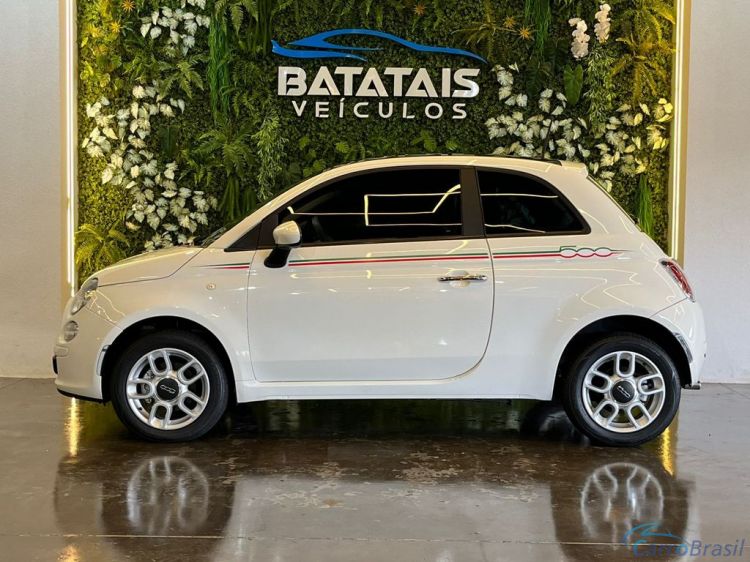 Batatais Veículos | 500 Fiat 500 Cult 1.4 Flex 8V EVO Mec. - Branco - 2012 11/12 - foto 3