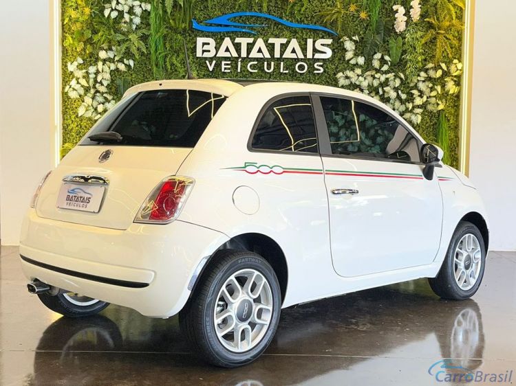 Batatais Veículos | 500 Fiat 500 Cult 1.4 Flex 8V EVO Mec. - Branco - 2012 11/12 - foto 6
