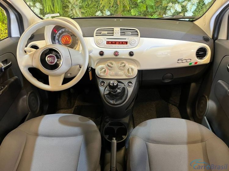Batatais Veículos | 500 Fiat 500 Cult 1.4 Flex 8V EVO Mec. - Branco - 2012 11/12 - foto 8