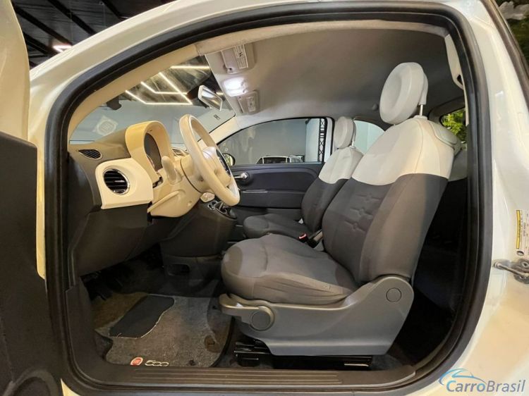 Batatais Veículos | 500 Fiat 500 Cult 1.4 Flex 8V EVO Mec. - Branco - 2012 11/12 - foto 10