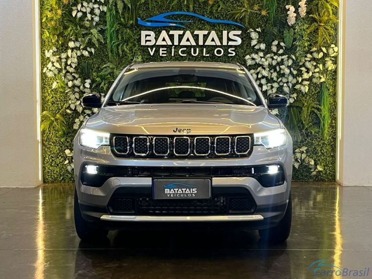 Batatais Veículos | Compass Jeep COMPASS LONG. T270 1.3 TB 4x2 Flex Aut. - Prata - 2023 23/23 - foto 2