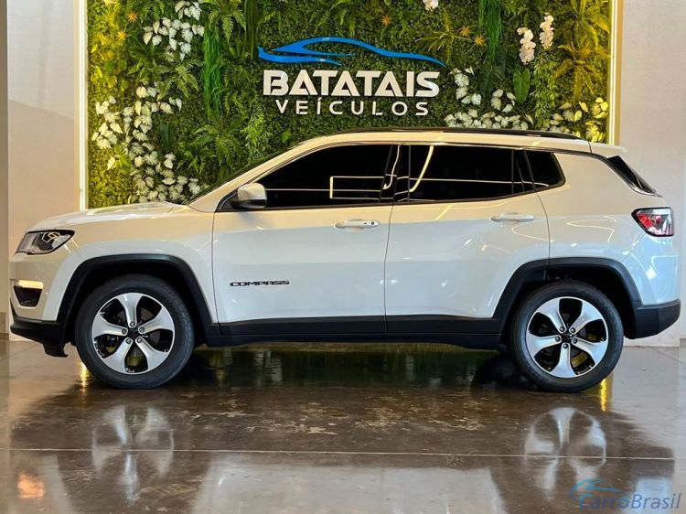 Batatais Veículos | Compass Jeep COMPASS LONGITUDE 2.0 4x2 Flex 16V Aut. - Branco - 2018 18/18 - foto 3
