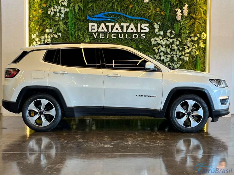 Batatais Veículos | Compass Jeep COMPASS LONGITUDE 2.0 4x2 Flex 16V Aut. - Branco - 2018 18/18 - foto 6