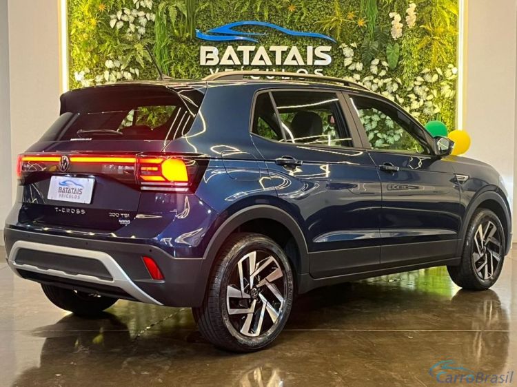 Batatais Veículos | T-Cross VolksWagen T-Cross Comfor. 200 TSI 1.0 Flex 5p Aut. - Azul - 2025 24/25 - foto 4