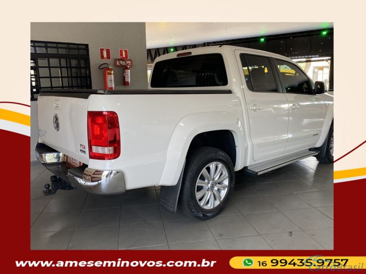 Ame Seminovos | Amarok 2.0 HIGHLINE 4X4 CD 16V TURBO INTERCOOLER DIESEL 4P AUTOMÁTICO 16/16 - foto 4