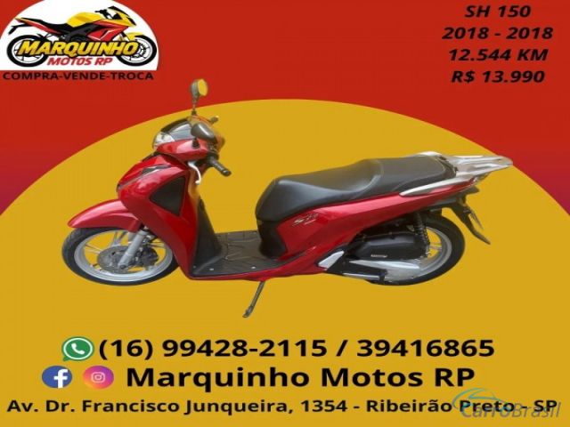 Mais detalhes do Honda SH 150 SH 150I Gasolina